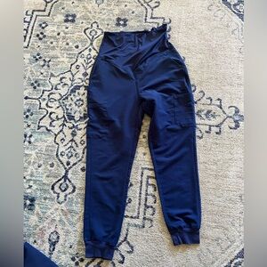 Mandala navy blue maternity scrub set